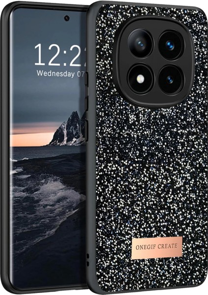 Onegif Xiaomi Redmi Note 14 Pro 4g Bright Simli Kapak - Siyah Ynsmr