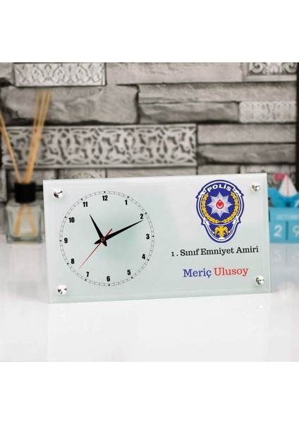 Renkli Masa Üstü Cam Saat, Şık ve Modern Tasarım, Ideal Hediye Seçeneği