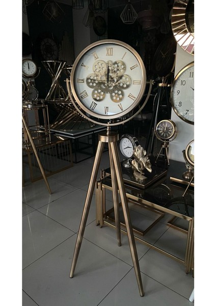 Dayanıklı Metal Tripod Saat Eskitme Kaplama, Şık ve Kullanışlı Tasarım