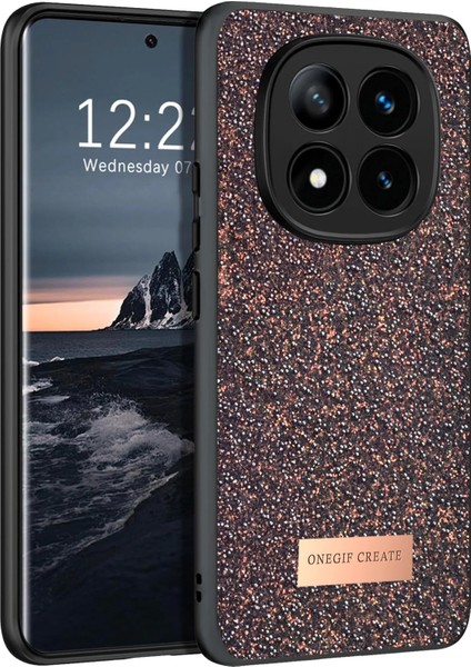 Onegif Xiaomi Redmi Note 14 Pro 4g Bright Simli Kapak - Derin Mor Ynsmr