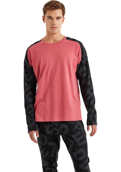 Erkek Uzun Kol Kırmızı Pijama Takım C9T9N5O04 fırsatları