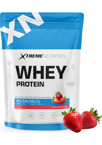 Whey Protein Tozu 512 gr Çilek Aromalı - 16 Servis