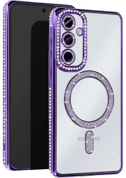 Samsung Galaxy S25 Edge Joke Simli Magneticsafe Kılıf - Derin Mor Ynsmr