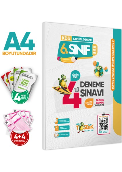 2026 6.Sınıf Kds (Konu Değerlendirme Sınavı) Sarmal Deneme Seti 4lü Türkiye Geneli Dijital Çözümlü