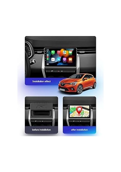 Renault Clio 5 2020-2022 Multimedya Carplay Ekran Seti 4 GB Ram 64 Hafızalı