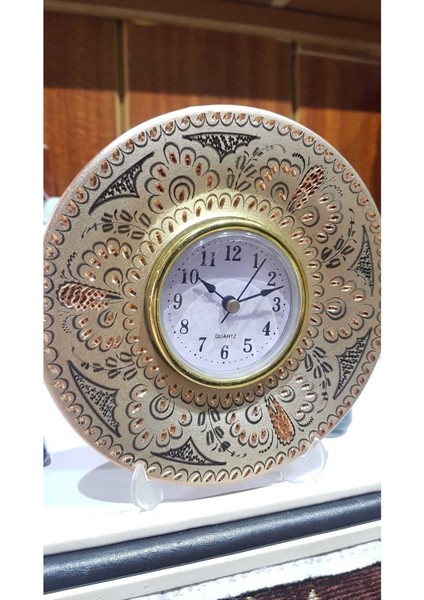 Erzurum Temalı Bakır Saat Yöresel El Işlemeli Masa Saati fiyatları