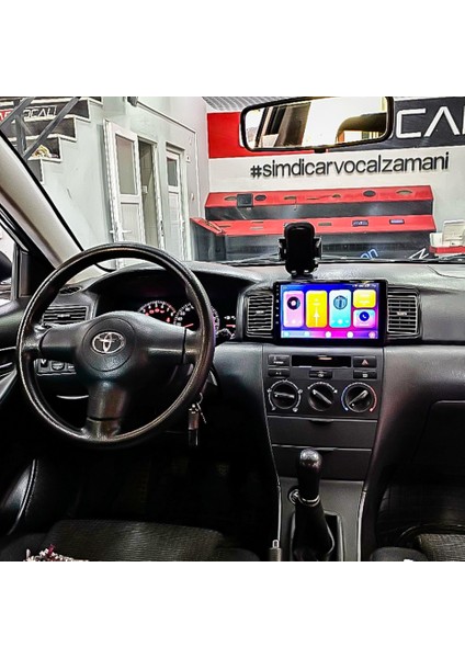 Toyota Corolla Sol 2002-2006 Multimedya Carplay Ekran Seti 4 GB Ram 64 Hafızalı