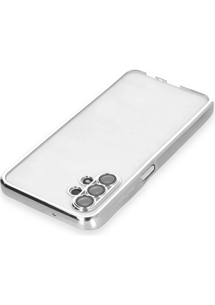 Samsung Galaxy A13 4g Kılıf Razer Lensli Silikon - Gümüş Ynsmr modelleri