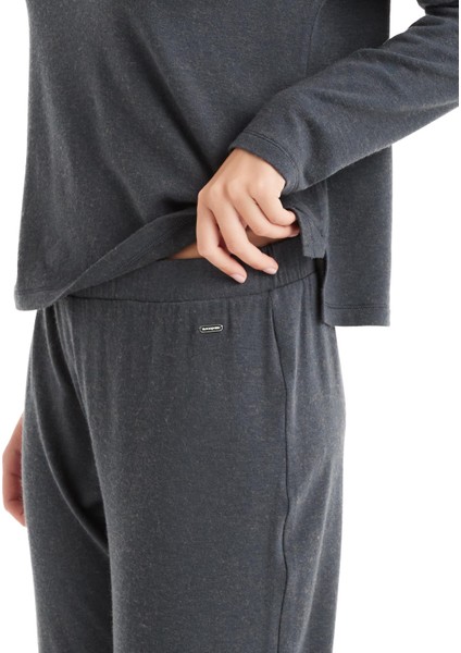 Kadın Uzun Kol Antrasit Modal-Yün Pijama Takım C0T6N4O06-61 fırsatları