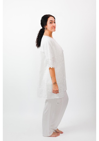 Lohusa Sabahlık Pijama Takımı - Fistolu Doğal Kumaş Yumuşacık %100 Pamuk 24570 fırsatları