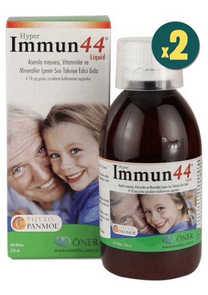 Immun 44 Hyper Multivitamin 250 ml 2 Adet