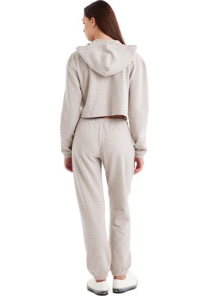 Kadın Uzun Kol Croplu Krem Pijama Takım C0T1N5O06-11 fırsatları