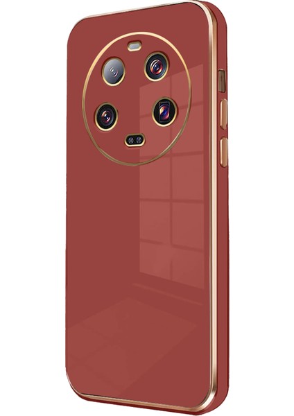 Xiaomi Mi 14 Ultra Kılıf Volet Silikon - Kırmızı Ynsmr