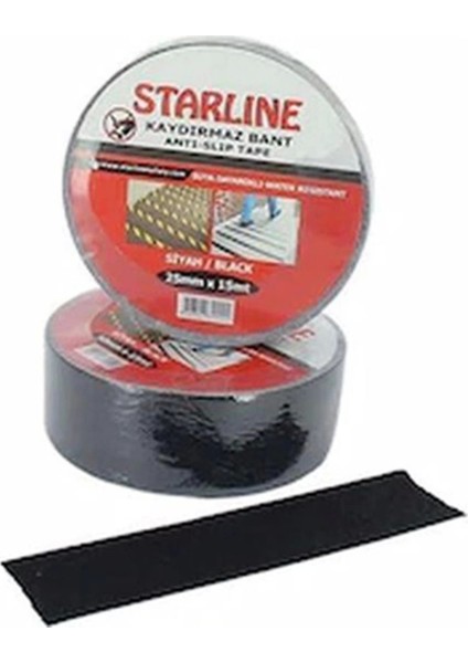 Starline 25MM x 15M Kaydırmaz Bant – Siyah