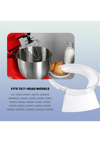 Döküm Kalkanı Mikser Aksesuarları ve Yedek Parçaları KN1PS W10616906 Kitchenaid Ataşmanı ile Uyumlu (Yurt Dışından) modelleri