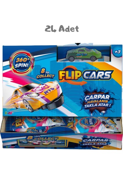 Kidz World Flip Cars - 24 Adet