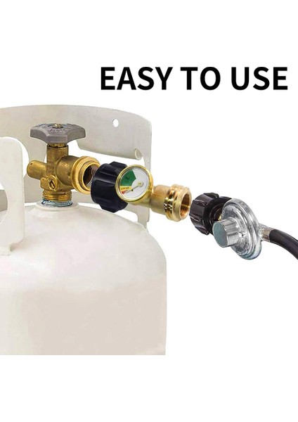 Propan Tankı Göstergesi Seviye Göstergesi, Sızıntı Dedektörü, Karavan Kampçısı Için Gaz Basınç Ölçer, Tip 1 Bağlantılı (Yurt Dışından) fiyatları