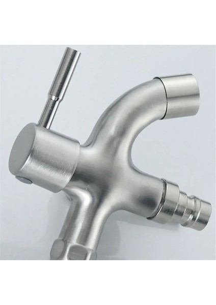 Çift Bahçe Musluğu Paslanmaz Çelik Dış Musluk Çift Çıkışlı Su Musluğu Sağlam 2 Yollu Bahçe Musluğu Su Hortumu Çıkışı (Yurt Dışından) fırsatları