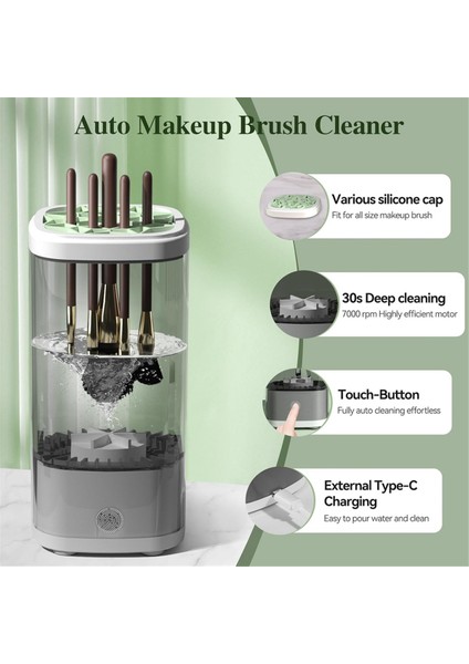 Elektrikli Makyaj Fırçası Temizleme Makinesi Otomatik Makyaj Fırçası Yıkama ve Tutucu Hızlı ve Verimli Derin Temizlik Için (Yurt Dışından) fiyatları