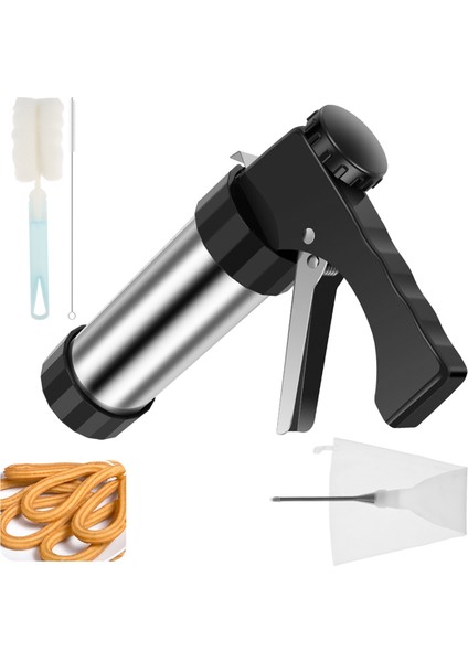 Churrera Churro Yapım Makinesi Paslanmaz Çelik Churro Yapım Seti 3 Farklı Uç Boru Nozulu Boş (Yurt Dışından) fiyatları