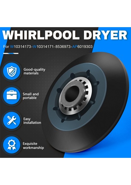 1 Adet W10314173 Kurutma Makinesi Tambur Tekerleği Için Uygundur W10314173 8536973 8536974 AP6019303 PS11752609 Için Uygundur (Yurt Dışından) fırsatları