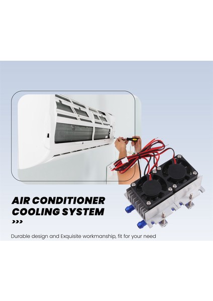 144W Termoelektrik Peltier Soğutma Soğutucu 12V Yarı Iletken Klima Soğutma Sistemi Dıy Kiti (Yurt Dışından)