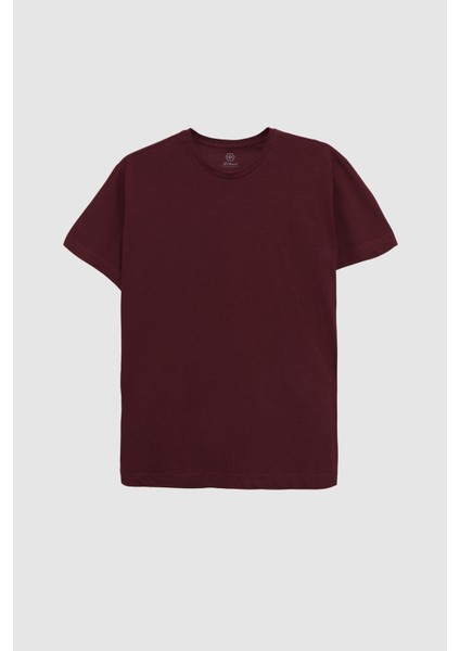 Ds Damat Oversize Mürdüm Bisiklet Yaka %100 Pamuk T-Shirt 6HC14ORT02006 indirimleri
