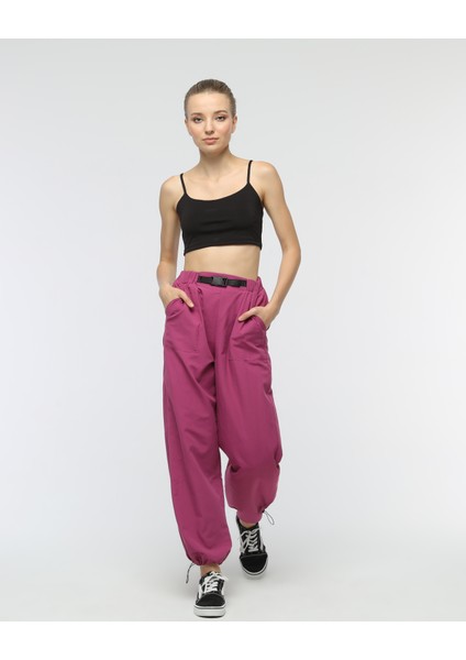 Fuşya Relax Fit Jogger Pantolon