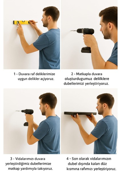 100 cm Mat Siyah Mdf Petek Üstü Raf Gizli Montaj Ahşap Duvar Rafı Ahşap
