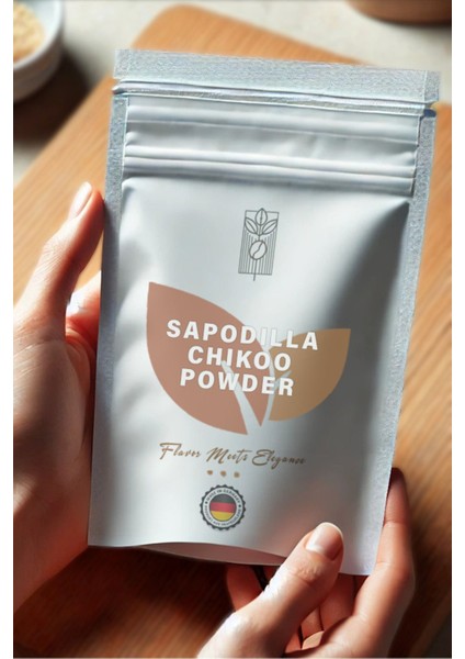 Sapodilla Chikoo Meyvesi Tozu 100 gr, Premium Sapodilla Powder | Vegan | Katkısız