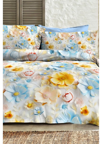 %100 Pamuk Ranforce Çeyizlik Luxury 5d Dijital Çift Kişilik Nevresim Takımı Bahar fiyatları