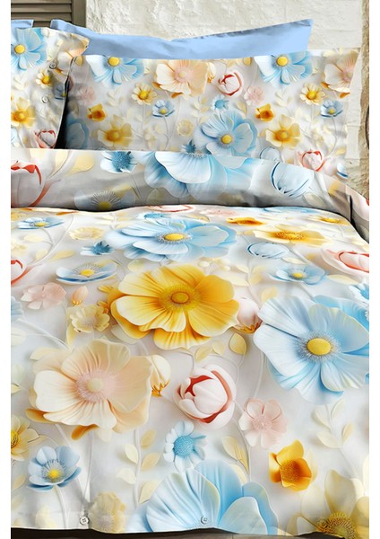 %100 Pamuk Ranforce Çeyizlik Luxury 5d Dijital Çift Kişilik Nevresim Takımı Bahar modelleri