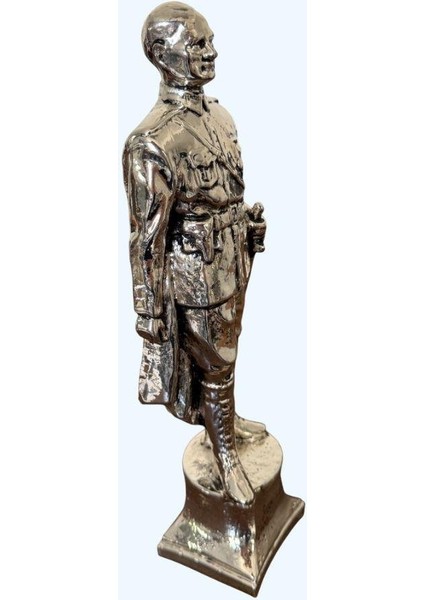 Atatürk Büstü Heykel Biblo 34 cm Gümüş Renk fiyatları