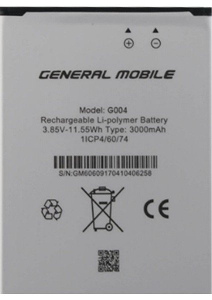 General Mobile Discovery Gm6/gm6 Life Pil Batarya