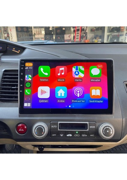 Honda Civic Fd6 2008-2011 Multimedya Carplay Ekran Seti 2 GB Ram 32 Hafızalı