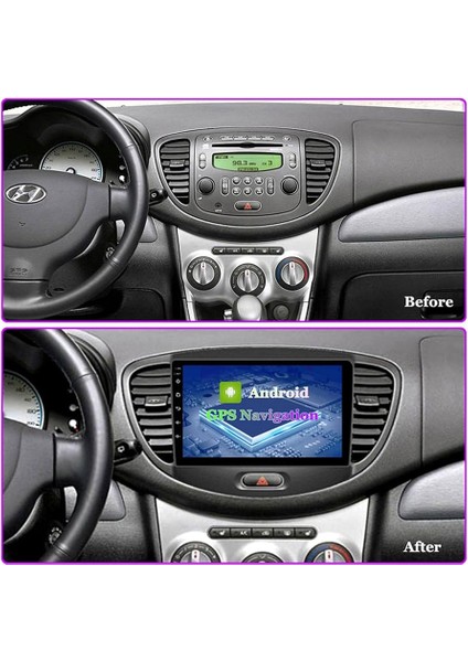 Hyundai I10 2010-2013 Multimedya Carplay Ekran Seti 2 GB Ram 32 Hafızalı