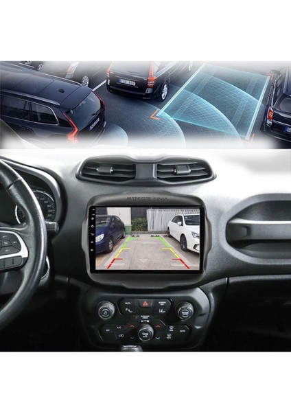Jeep Renegade 2016-2018 Multimedya Carplay Ekran Seti 2 GB Ram 32 Hafızalı