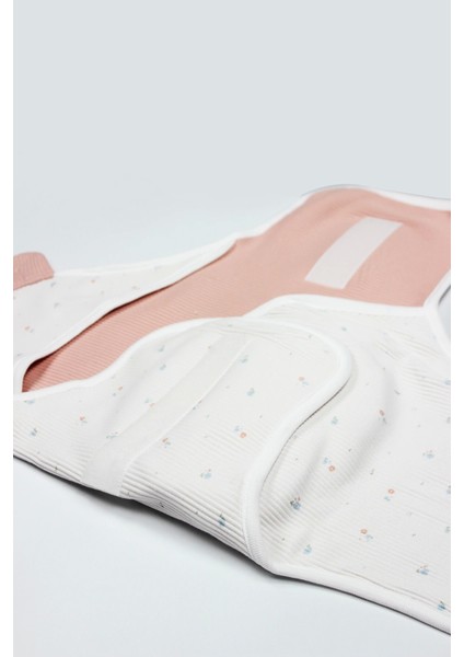 Bistyle Bloom White Organik Bel Destekli Kundak 75103 Ekru Gül Kurusu
