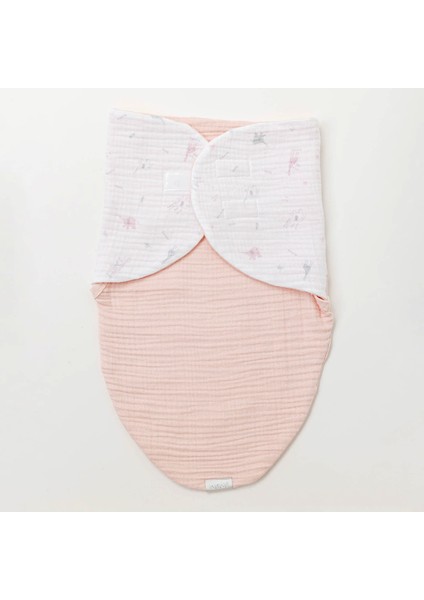 Andywawa AC25518 Love Family Müslin Bebe Kundak Salmon