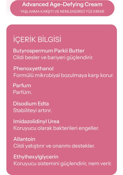 Yaşlanma Etkilerine Karşı ve Nemlendirici Yüz Kremi fırsatları