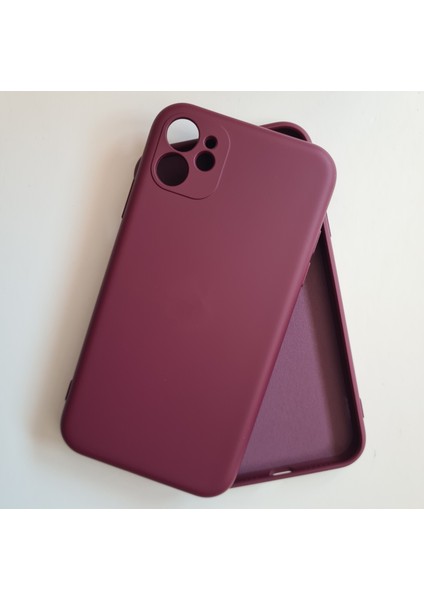 İphone 11 İle Uyumlu Kamera Korumalı Lansman İçi Kadife Esnek Silikon Kılıf