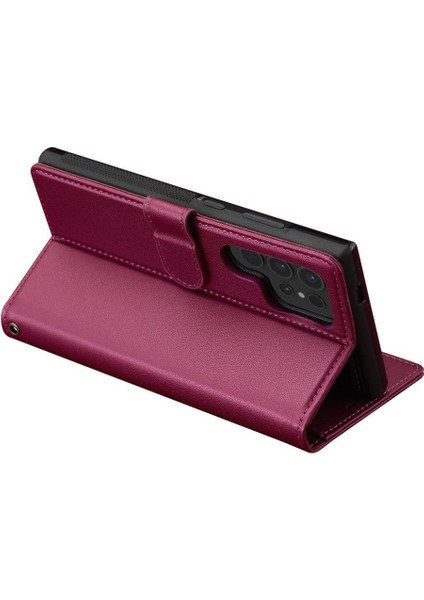 Samsung Galaxy S24 Için Flip Case Ultra Kickstand Pu Deri Cüzdan Kılıf 2 (Yurt Dışından) fırsatları