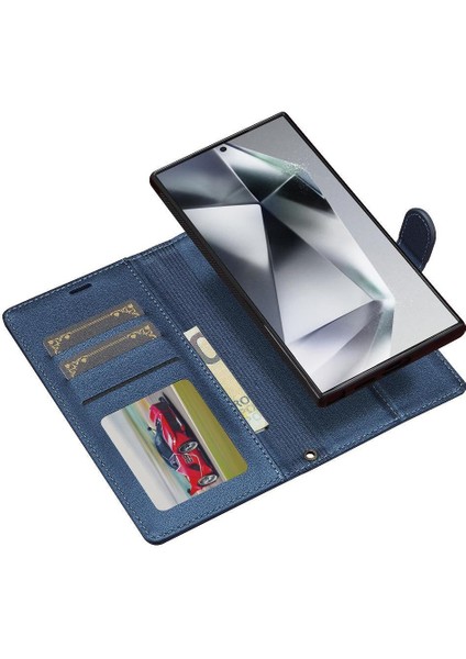 Samsung Galaxy S24 Için Flip Case Ultra Kickstand Pu Deri Cüzdan Kılıf 2 (Yurt Dışından) modelleri