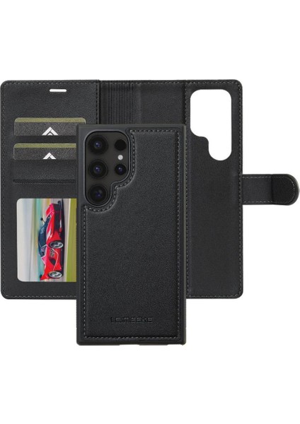 Samsung Galaxy S24 Için Flip Case Ultra Kickstand Pu Deri Cüzdan Kılıf 2 (Yurt Dışından)