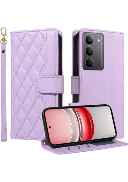 Standı ile Realme C75 4g Kafes Flip Folio Telefon Kılıfı Için Flip Case Bilek (Yurt Dışından) modelleri