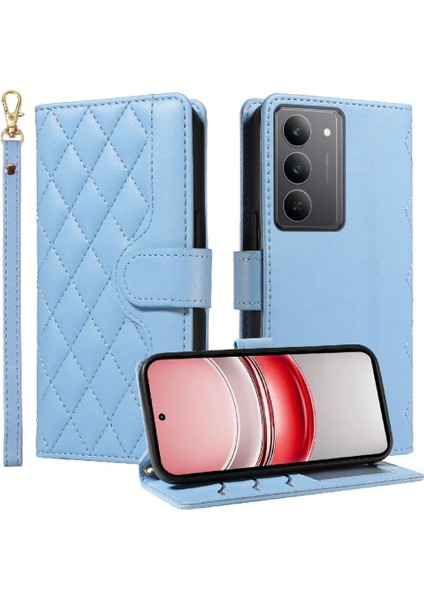 Standı ile Realme C75 4g Kafes Flip Folio Telefon Kılıfı Için Flip Case Bilek (Yurt Dışından)