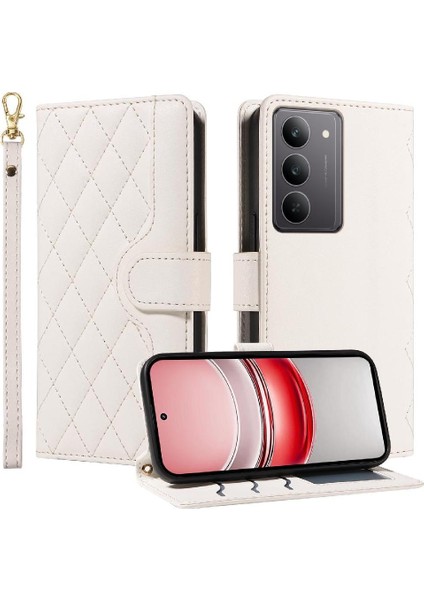 Standı ile Realme C75 4g Kafes Flip Folio Telefon Kılıfı Için Flip Case Bilek (Yurt Dışından) modelleri