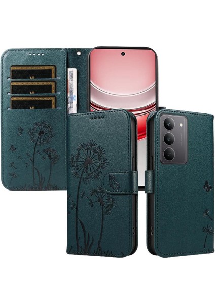 Kart Yuvaları ve Bilek Kayışı ile Realme C75 4g Flip Case ile Uyumlu (Yurt Dışından) modelleri