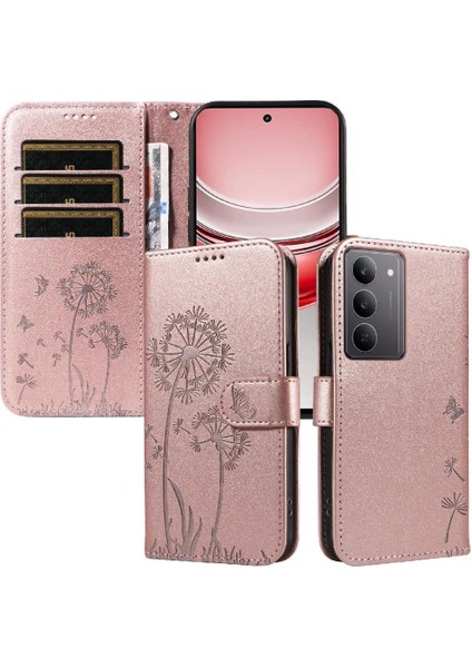 Kart Yuvaları ve Bilek Kayışı ile Realme C75 4g Flip Case ile Uyumlu (Yurt Dışından) modelleri