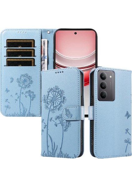 Kart Yuvaları ve Bilek Kayışı ile Realme C75 4g Flip Case ile Uyumlu (Yurt Dışından) modelleri